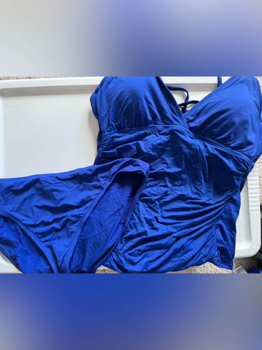 Royal Blue Tankini Swimsuit